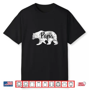 Mens Papa Bear Long Sleeve Camping Shirt