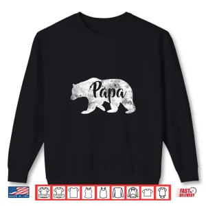 Sweatshirt Mens Papa Bear Long Sleeve Camping Shirt