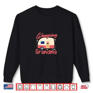 Sweatshirt Womens Glamping Grandma Funny RV Camping Camper Mothers Day Shirt