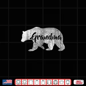 Design Womens Grandma Bear Shirt Outdoors Family Tee for Grandma
