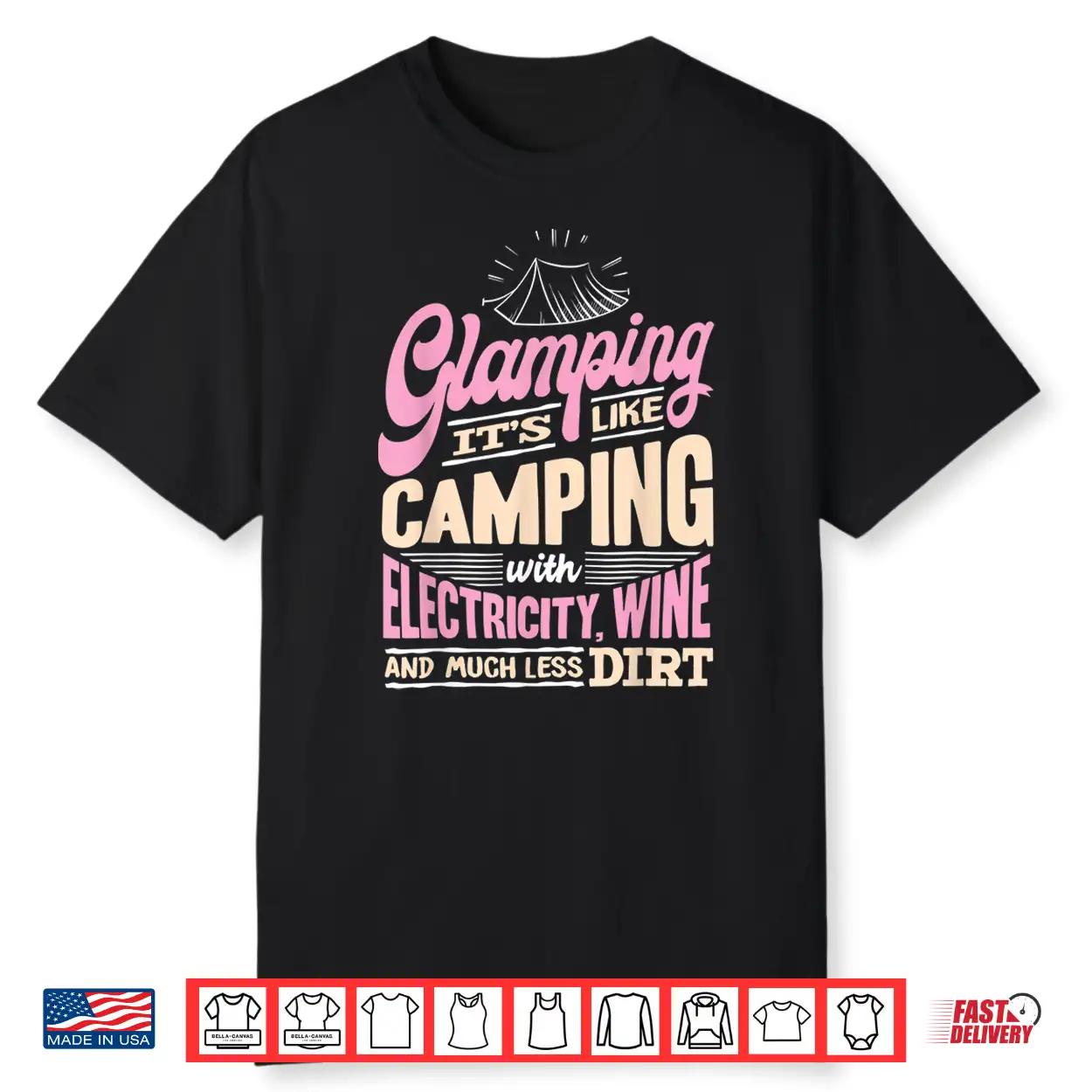 Camping Shirt Women Wife Camper Lover Rv Funny Glamping Shirt Camping Shirt Women Wife Camper Lover Rv Funny Glamping Shirt