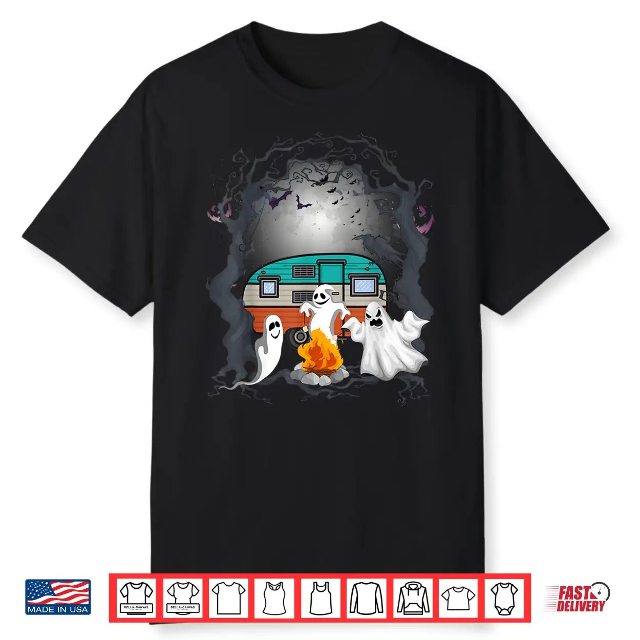 Funny Camping Ghost Lovers Glamping Ghouls Halloween Ghosts Shirt Funny Camping Ghost Lovers Glamping Ghouls Halloween Ghosts Shirt