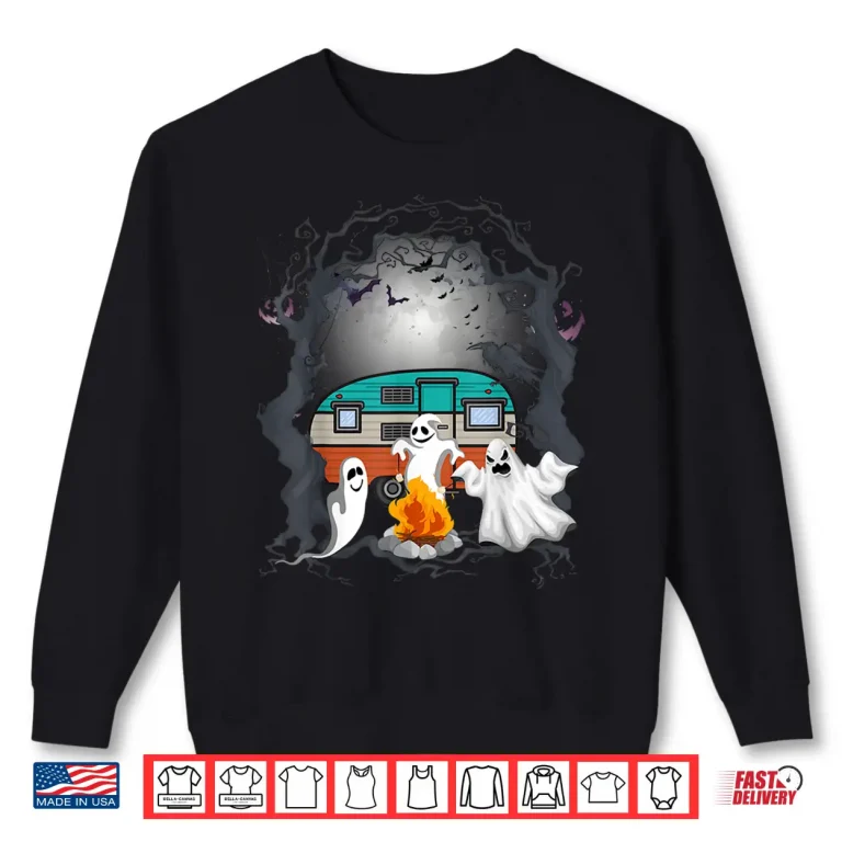 Sweatshirt Funny Camping Ghost Lovers Glamping Ghouls Halloween Ghosts Shirt