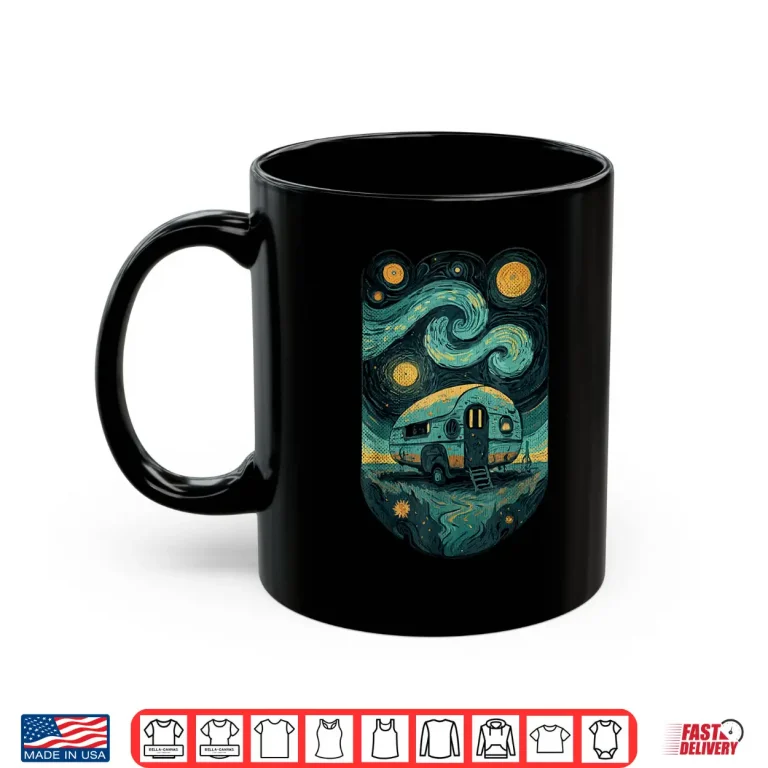 Mug Caravan Camping Vintage Motorhome Glamping Teardrop Trailer Shirt