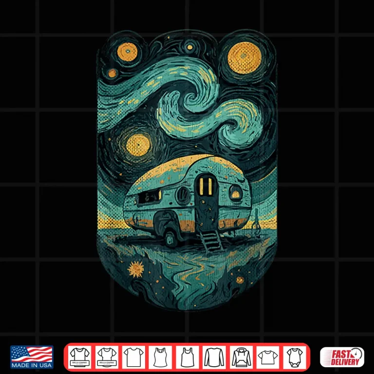 Design Caravan Camping Vintage Motorhome Glamping Teardrop Trailer Shirt