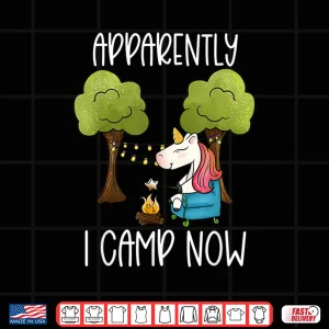 Design Childrens Glamping Gear Unicorn Camping Stuff Campfire Smore Shirt