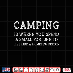 Design Funny Camping Trip Joke Saying Family Camping Trip Shirt
