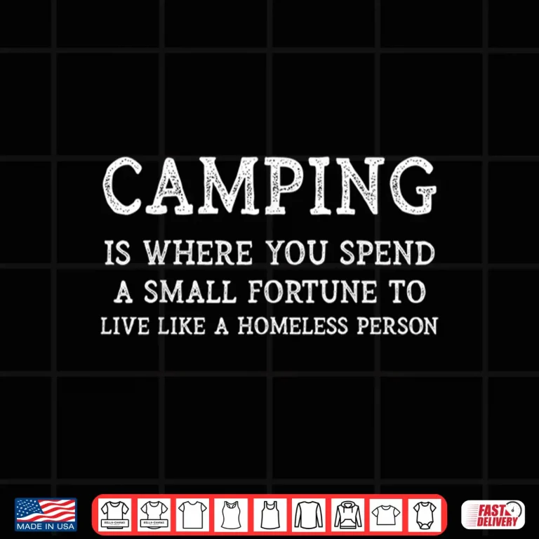 Design Funny Camping Trip Joke Saying Family Camping Trip Shirt