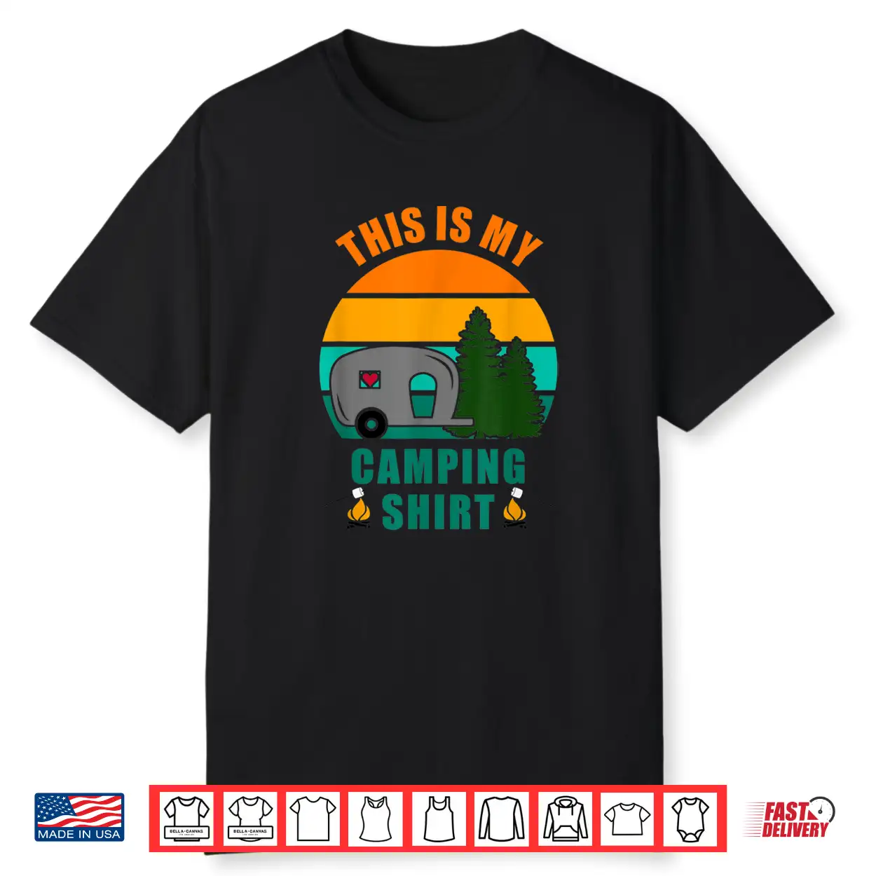This Is My Camping Shirt Happy Camper Shirt Glamping Shirt This Is My Camping Shirt Happy Camper Shirt Glamping Shirt