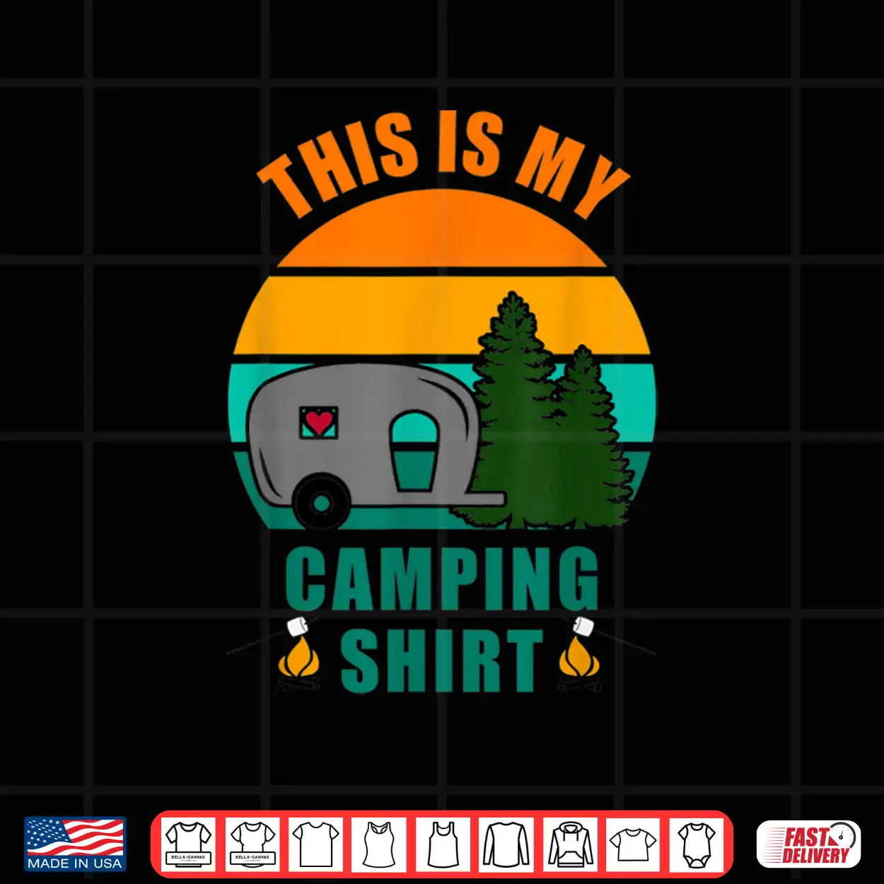 This Is My Camping Shirt Happy Camper Shirt Glamping Shirt This Is My Camping Shirt Happy Camper Shirt Glamping Shirt