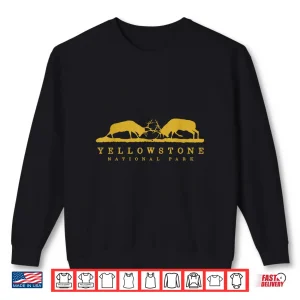 Sweatshirt Yellowstone National Park Animal Lover Bull Elk Battle Elk Shirt