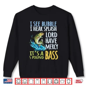 Sweatshirt Bass Fishing Angling Sport Black Bass Fish Shirt