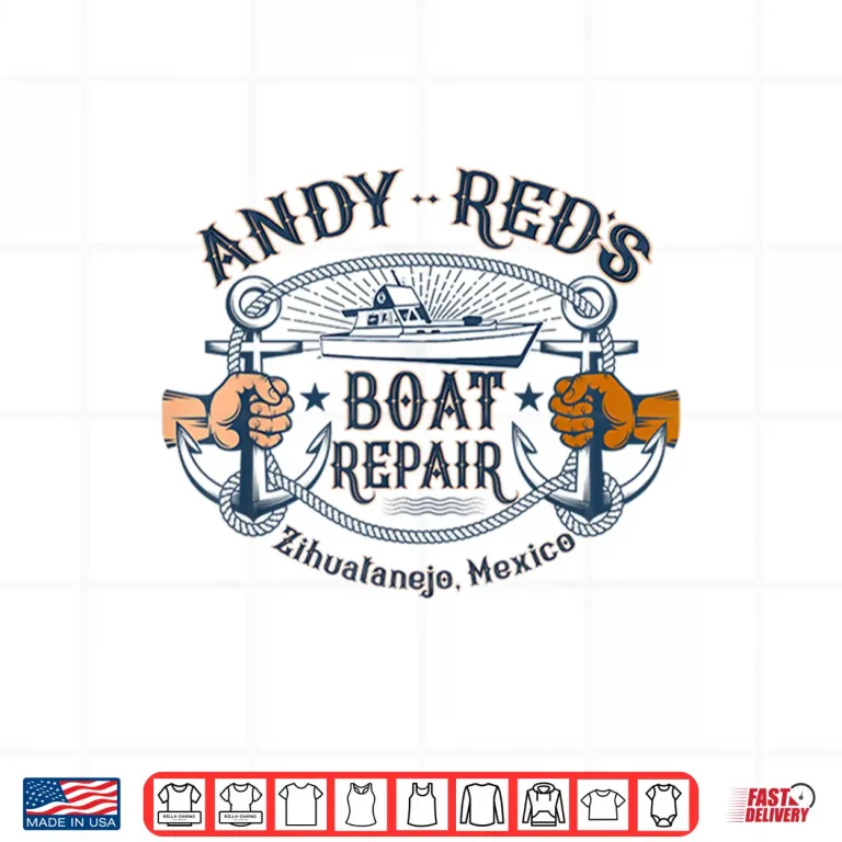 Design Andy Reds Boat Repair Fishing Charters Boating Ocean Shirt