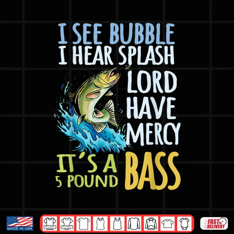 Design Bass Fishing Angling Sport Black Bass Fish Shirt