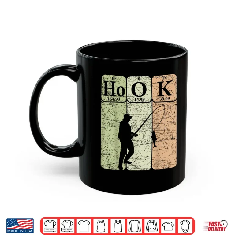 Mug Fishing Periodic Table Elements Fisherman Nerdy Shirt