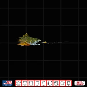 Design Fly Fishing Brook Trout Dry Fly Tying Fisherman Gift Shirt