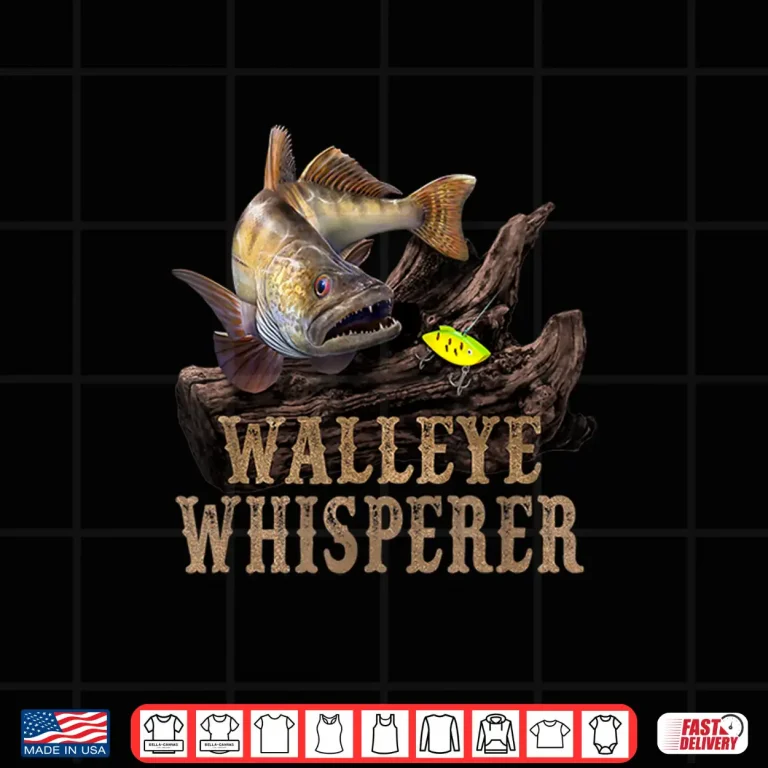 Design Large Walleye With Fishing Lure Shirt