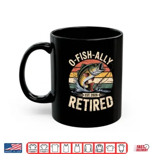 Mug O Fish Ally Retired 2026 Funny Retro Fishing Retirement Gift Shirt