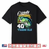Ofishally 40 Years Old Fisherman 40Th Birthday Fishing Shirt