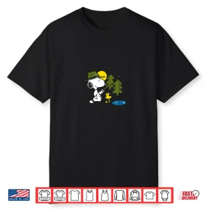 Peanuts Snoopy Woodstock Fishing Shirt