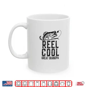 Mug Reel Cool Great Grandpa Fishing Retro Fisherman Gift Shirt