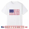 American Flag Bass Fishing Kid Boy Youth Women Men Patriotic Shirt