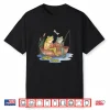 Book Shirt Frog Toad Fishing Vintage Book Frog Shirt