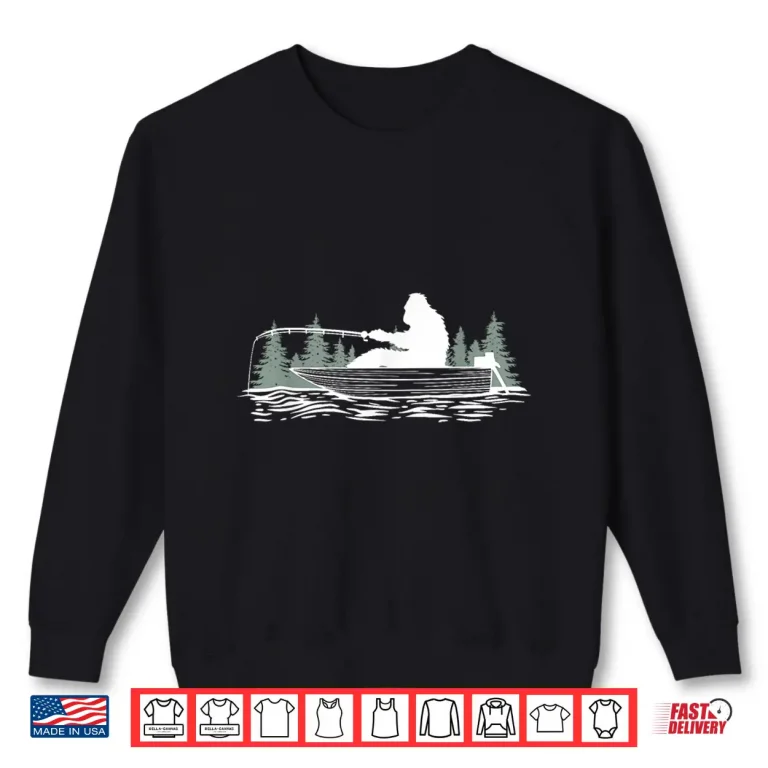 Sweatshirt Big foot fishing cool fishing fisher men Shirt
