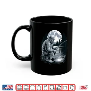 Mug Big foot fishing Cool Fishing Fisherman Bigfoot Sasquatch Shirt