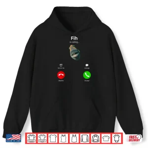 Fih Is Calling Funny Misspelled Fish Meme Fih Fish Calling Shirt