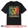 Funny Vintage Fishing Jokes Boys Fisherman Bass Fish Shirt