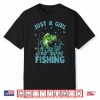 Floral Fish Fishing Lover Just A Girl Who Loves Fishing Shirt