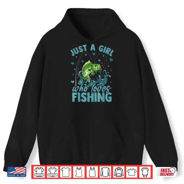 Floral Fish Fishing Lover Just A Girl Who Loves Fishing Shirt 1 Hoodie Floral Fish Fishing Lover Just A Girl Who Loves Fishing Shirt