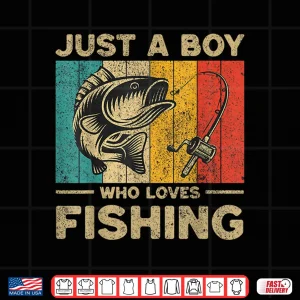 Design Funny Vintage Fishing Jokes Boys Fisherman Bass Fish Shirt