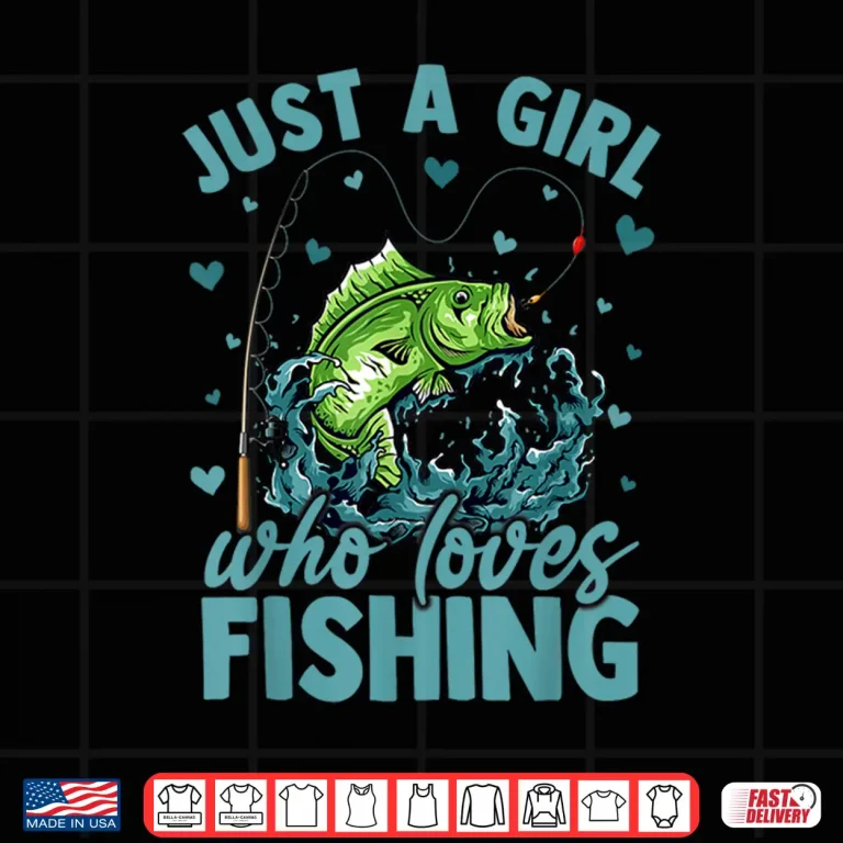 Floral Fish Fishing Lover Just A Girl Who Loves Fishing Shirt 4 Design Floral Fish Fishing Lover Just A Girl Who Loves Fishing Shirt