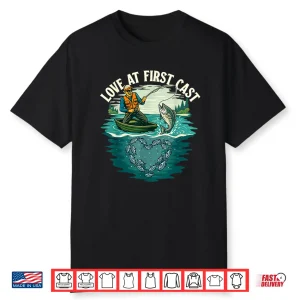 Love At First Cast Fishing Lover Fisherman Angler Angling Shirt