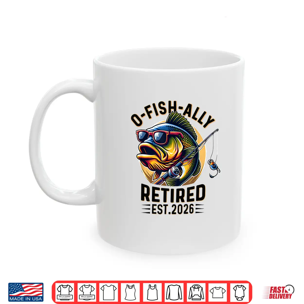 Ofishally Retired 2026 Retirement Men Fisherman Funny Shirt Ofishally Retired 2026 Retirement Men Fisherman Funny Shirt