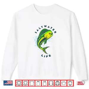 Sweatshirt Saltwater Mahi Mahi Jumping Fishing Shirt