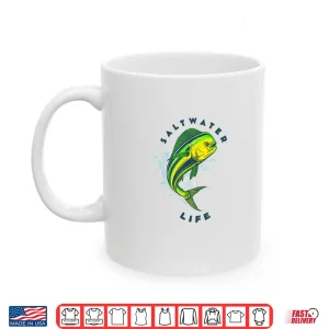 Mug Saltwater Mahi Mahi Jumping Fishing Shirt