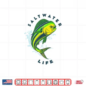 Design Saltwater Mahi Mahi Jumping Fishing Shirt