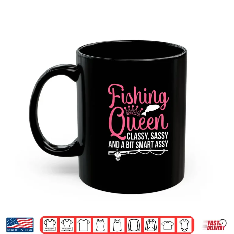 Women Fishing Shirt For Girls Fish Bass Fishing Shirt 3 Mug Women Fishing Shirt for Girls Fish Bass Fishing Shirt