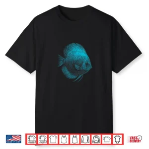 Blue Discus Fish Aquarium Fishkeeper Shirt