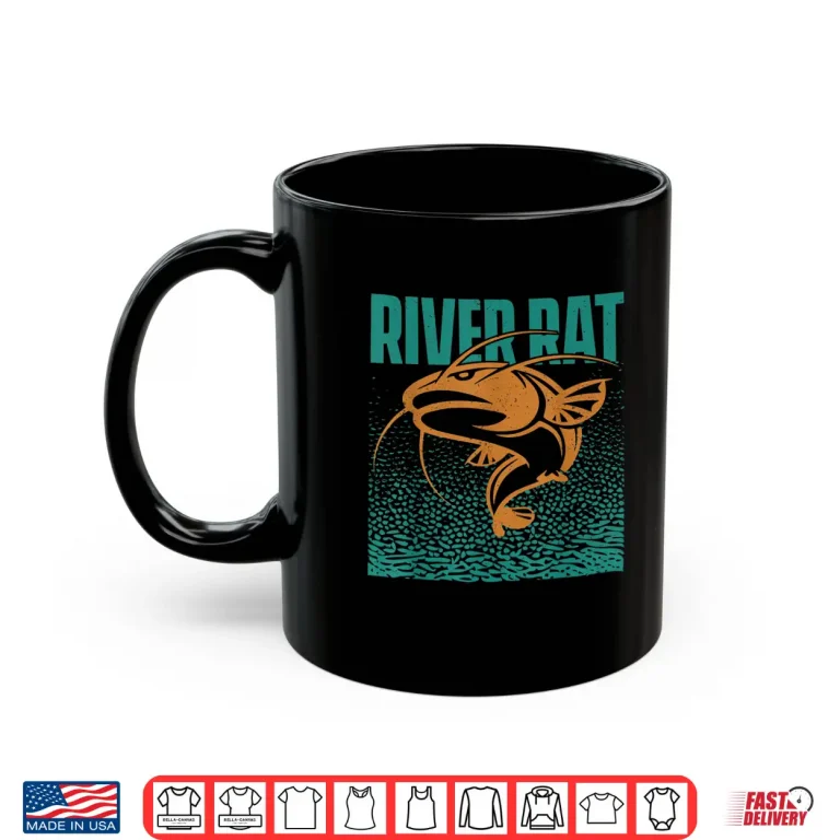 Mug Catfishing Freshwater River Rat Catfish Fishing Shirt