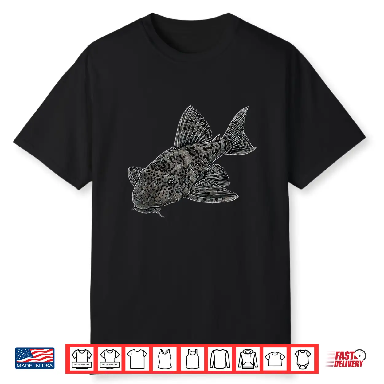 Common Pleco Hypostomus Plecostomus Freshwater Aquarium Shirt Common Pleco Hypostomus Plecostomus Freshwater Aquarium Shirt