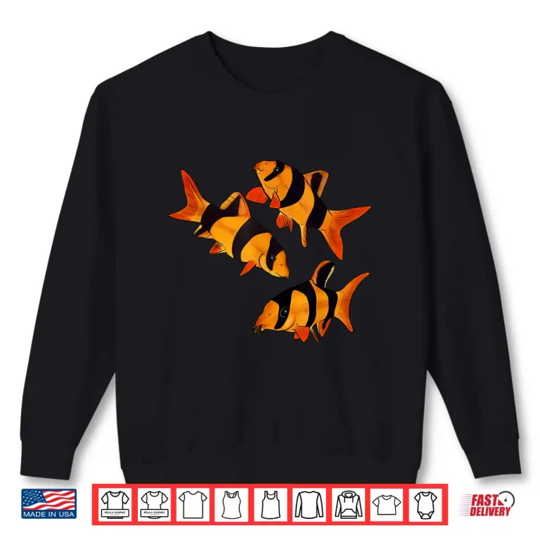 Sweatshirt Clown loach fish aquarium design tiger botia Shirt