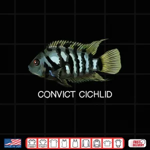 Design Convict Cichlids Freshwater Aquarium Fish Shirt