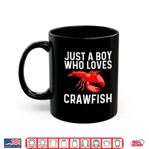 Mug Cool Crawfish Art For Boys Kids Lobster Crawdad Boil Food Shirt 1