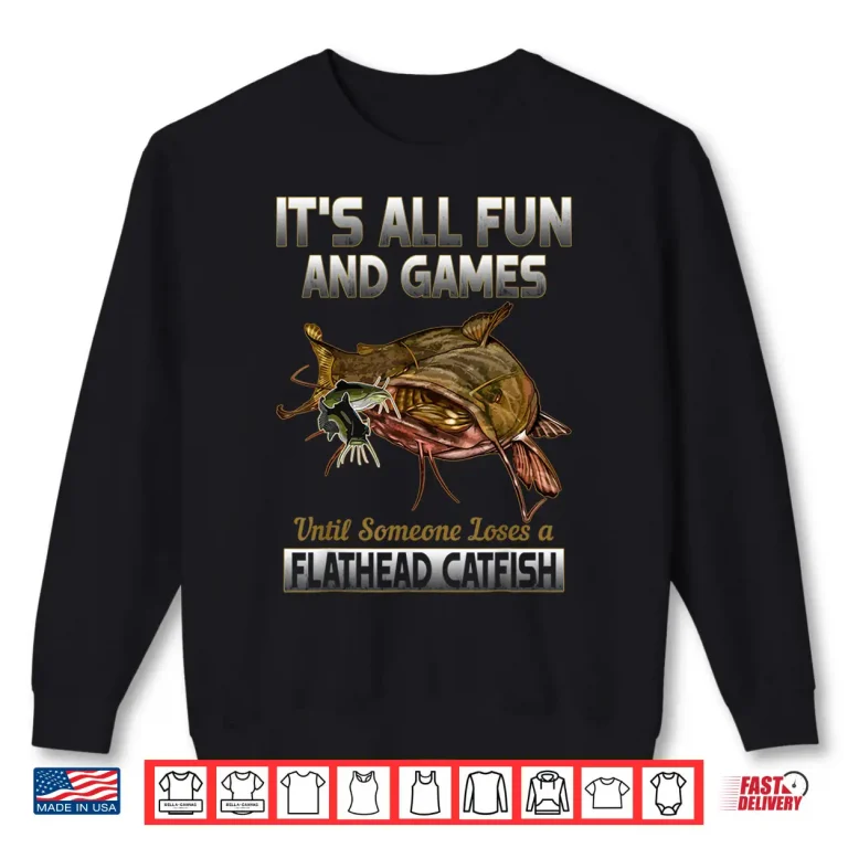 Sweatshirt Flathead Catfish Fishing Shirt Freshwater Fish Shirt Gift Shirt