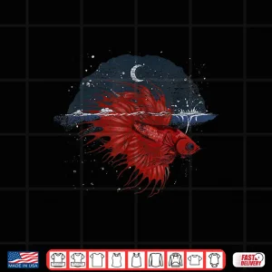 Design Freshwater Siamese Fighting Fish Tank Owner Betta Fish Shirt 1