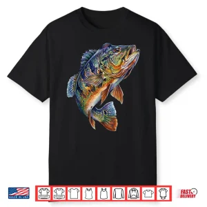 Peacock Bass Fish Psychedelic Freshwater Aquatic Art Shirt